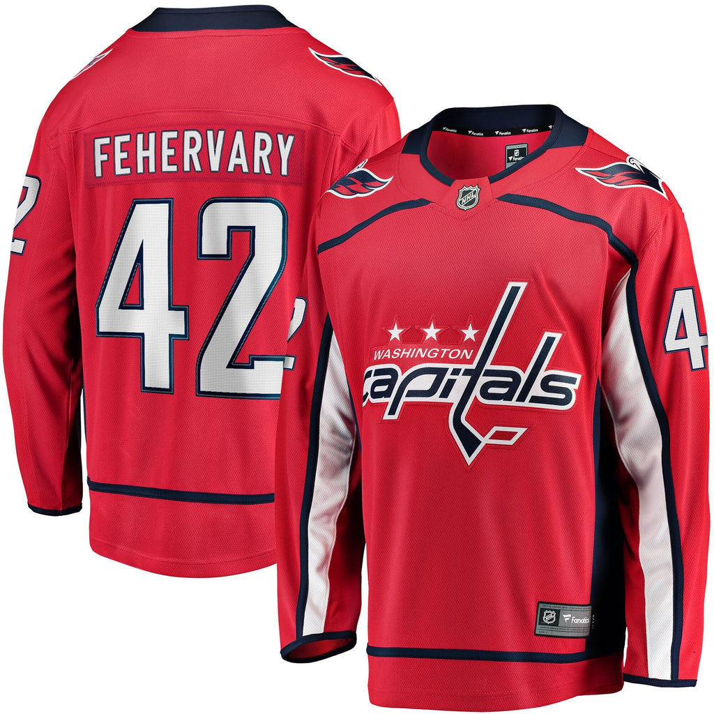 Washington Capitals Martin Fehervary Red Home Breakaway Player Hockey Jersey