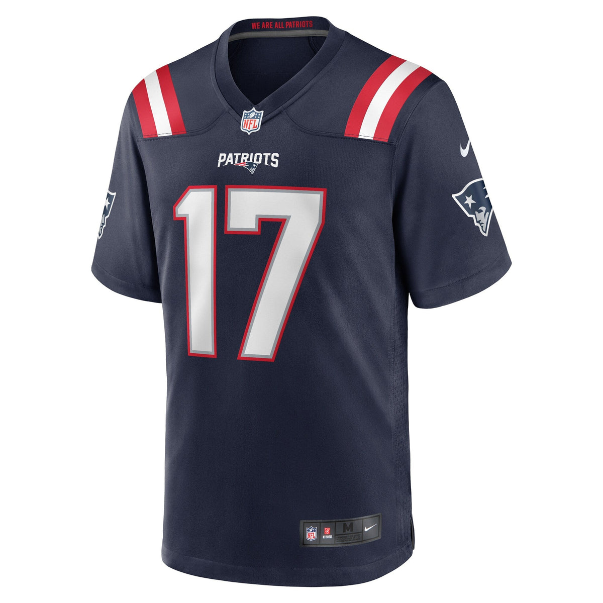 New England Patriots Bryce Baringer Navy Team Game Football Jersey