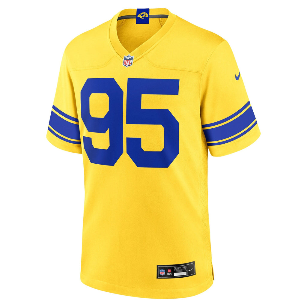 Los Angeles Rams Myles Garrett Classic Sol Game Football Jersey