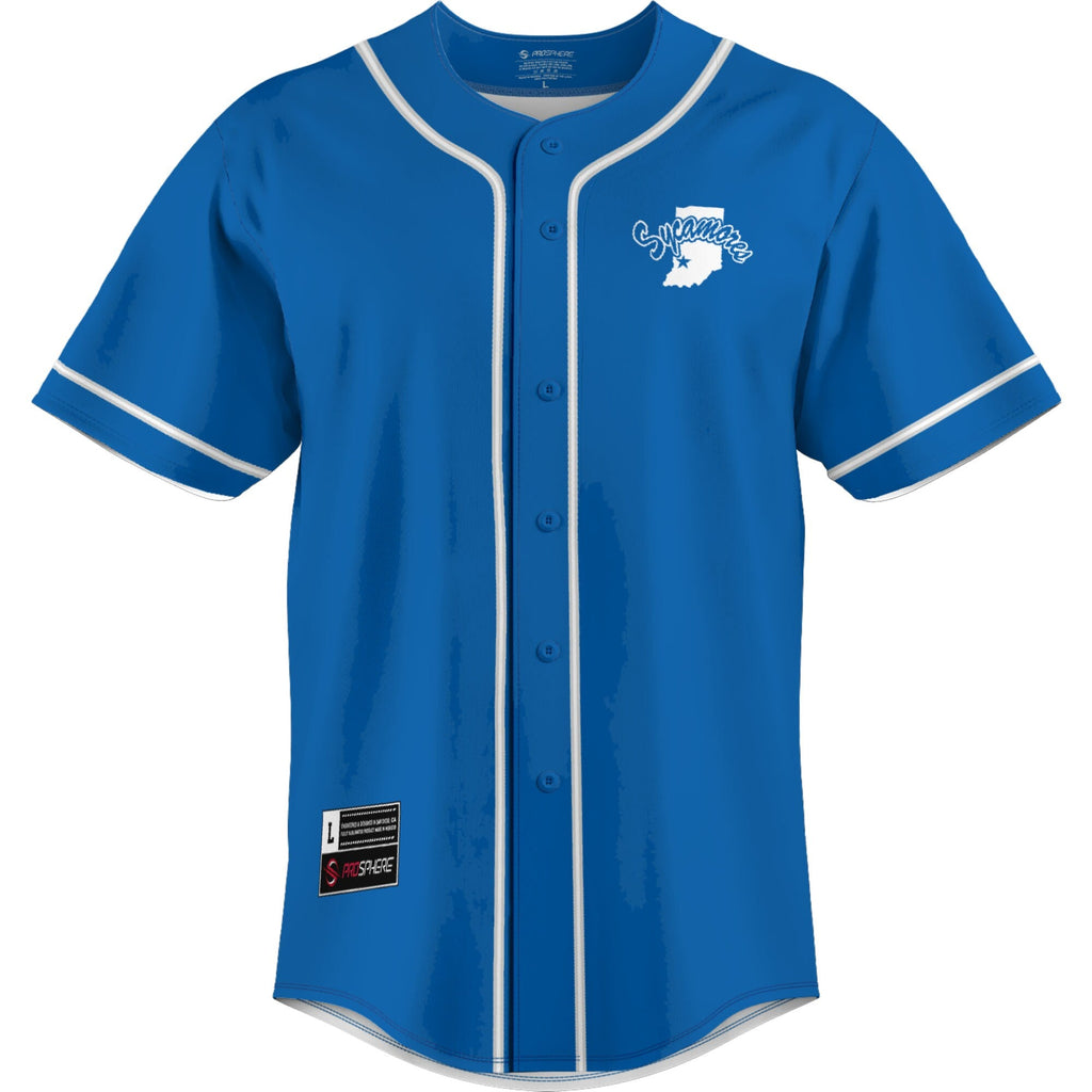 Indiana State Sycamores Lightweight Baseball Jersey - Royal