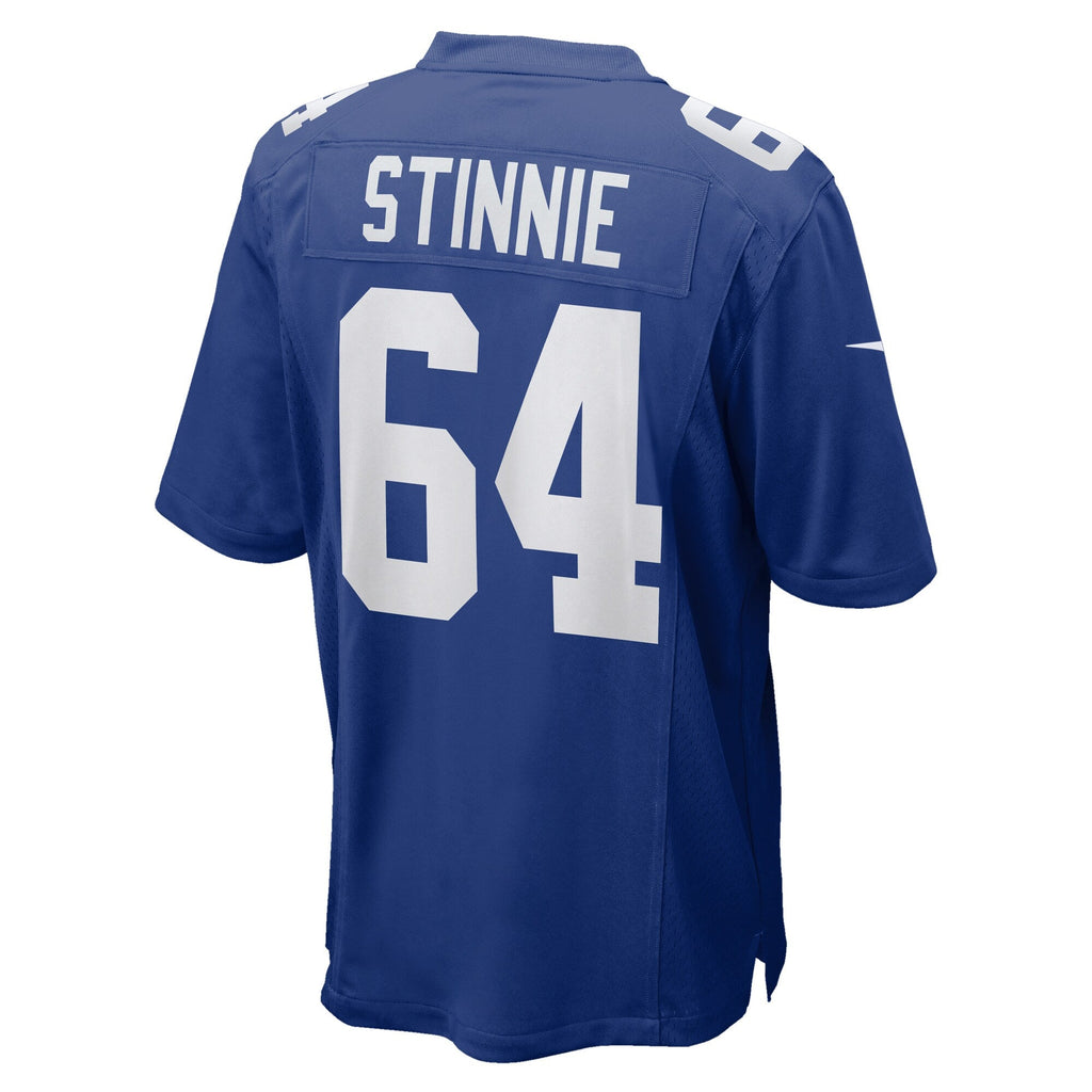 New York Giants Aaron Stinnie Royal Team Game Football Jersey