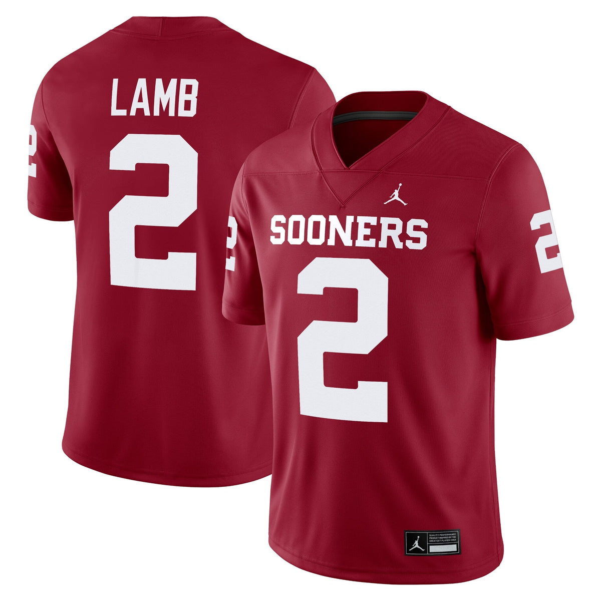 CeeDee Lamb Crimson Oklahoma Sooners Alumni Player Game Jersey