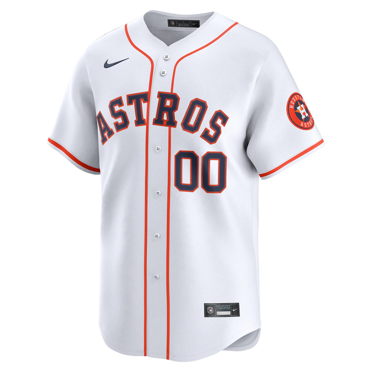 Houston Astros White Home Limited Custom Baseball Jersey