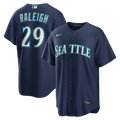 Seattle Mariners Cal Raleigh Navy Road Replica Baseball Jersey
