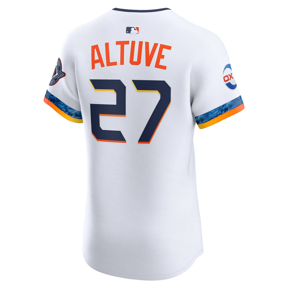 Houston Astros Jose Altuve White 2025 City Connect Elite Player Baseball Jersey