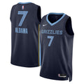 Memphis Grizzlies Icon Edition Swingman Jersey - Navy - Santi Aldama