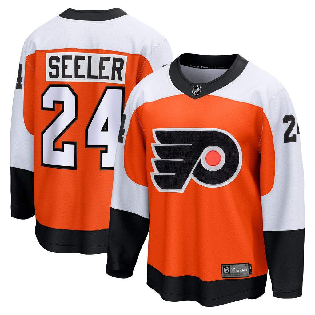 Philadelphia Flyers Nick Seeler Orange Home Breakaway Hockey Jersey