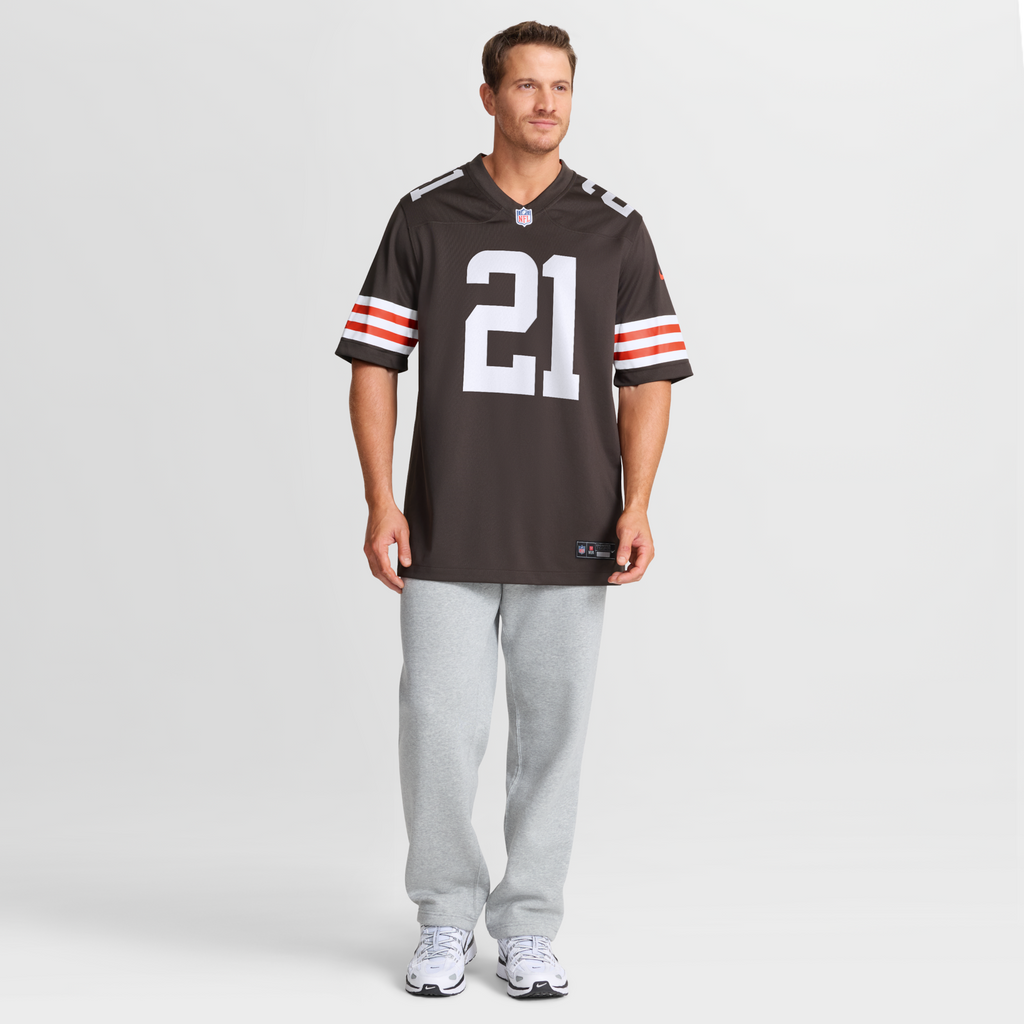 Cleveland Browns Denzel Ward Brown Player Game Football Jersey