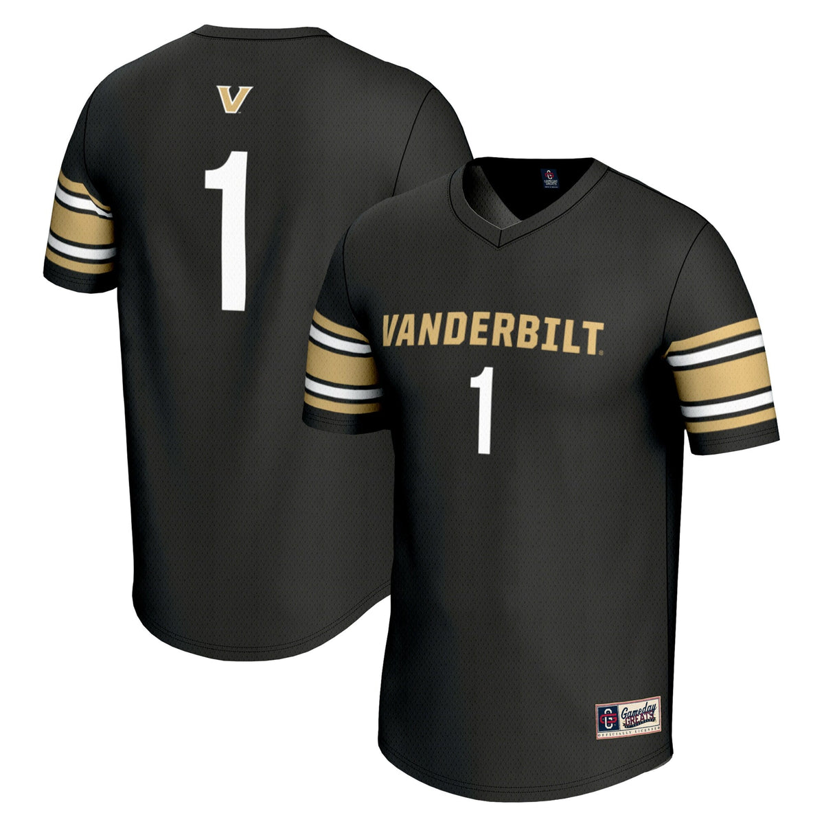 #1 Vanderbilt Commodores Lightweight Lacrosse Jersey - Black