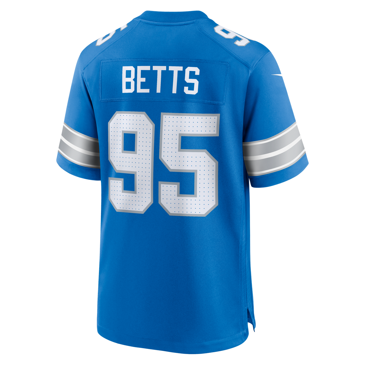 Detroit Lions Mathieu Betts Blue Game Football Jersey