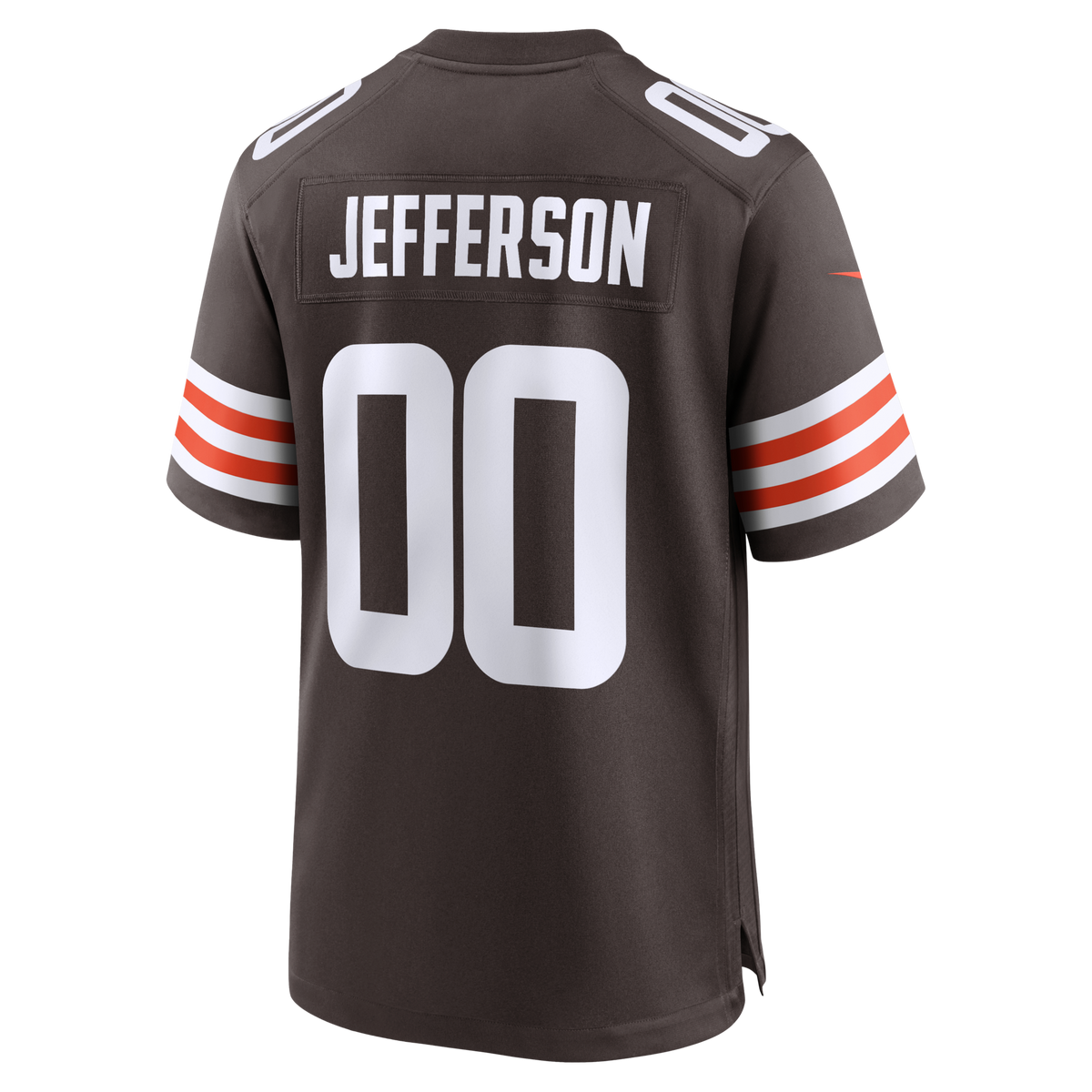 Cleveland Browns Justin Jefferson Brown Game Football Jersey