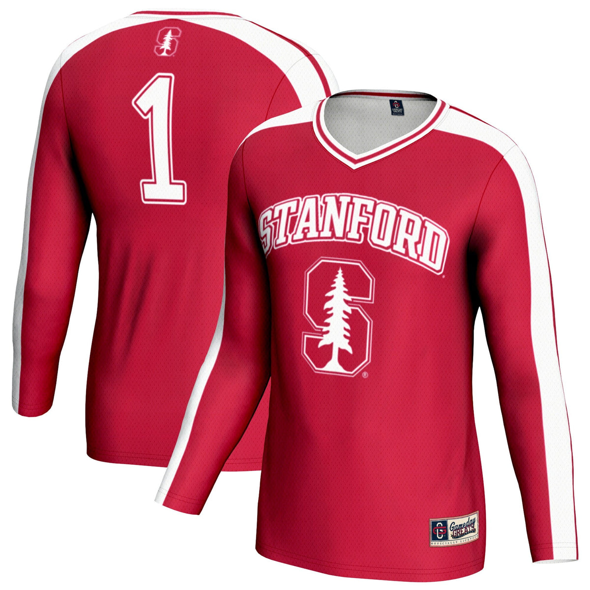 Stanford Cardinal #1 Lightweight Volleyball Fashion Jersey - Cardinal