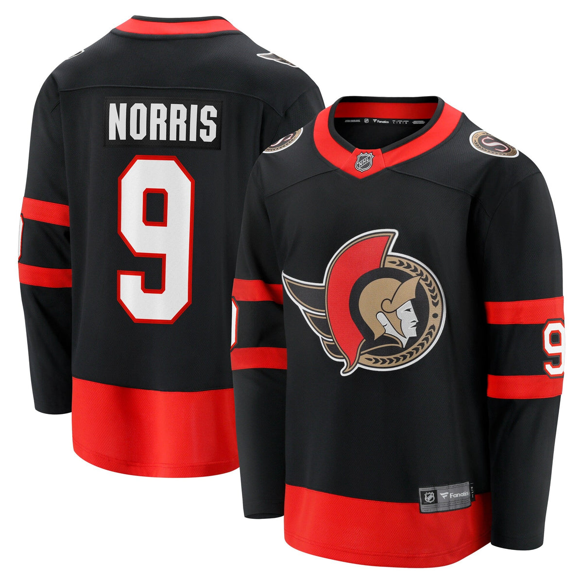 Ottawa Senators Josh Norris Black Home Breakaway Hockey Jersey