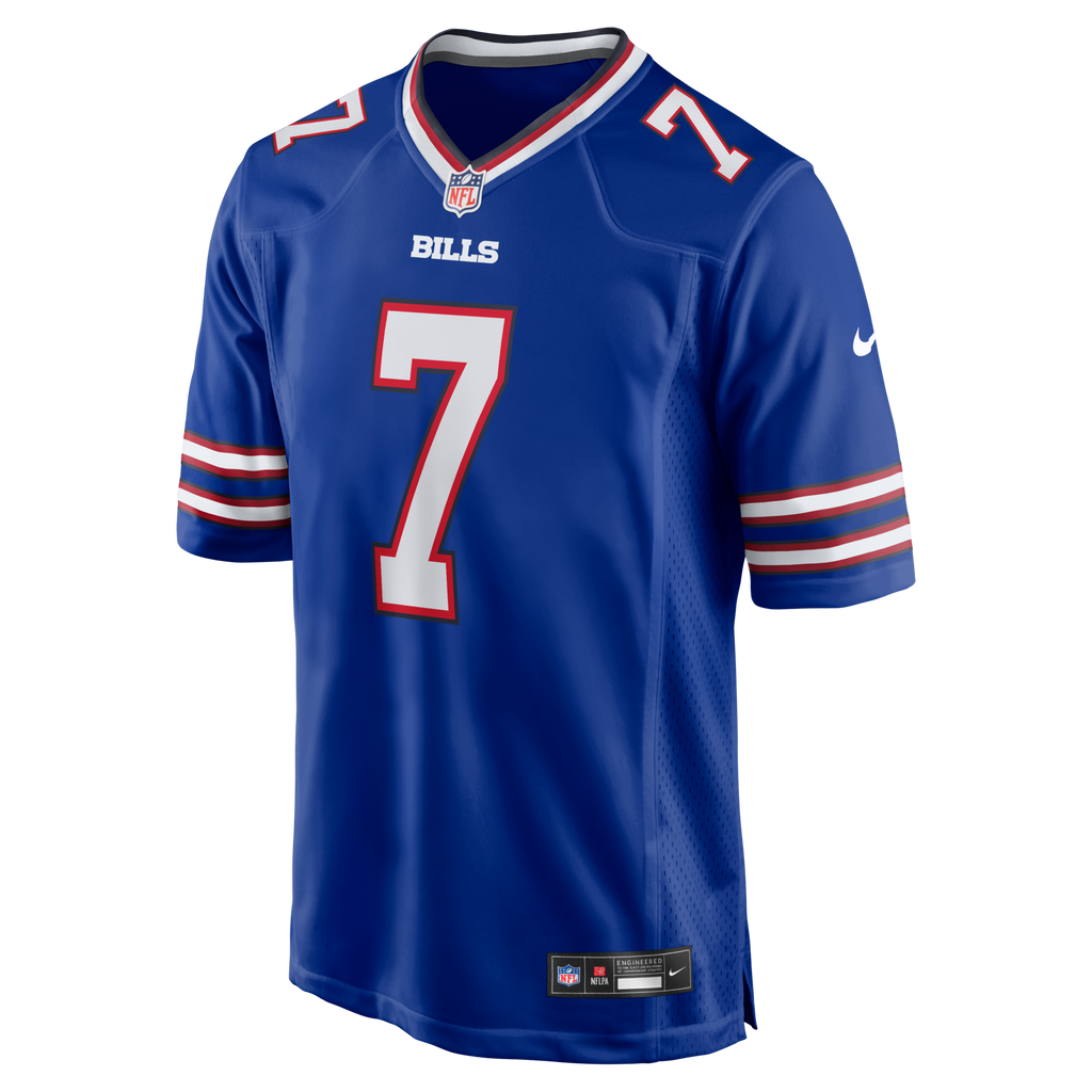 Buffalo Bills Doug Flutie Royal Game Retired Player Football Jersey