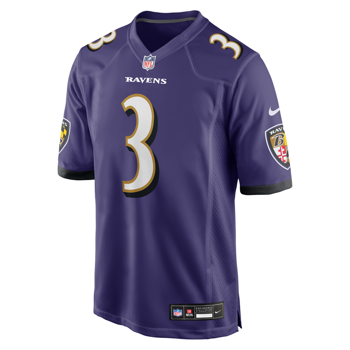 Baltimore Ravens Chidobe Awuzie Purple Team Game Football Jersey