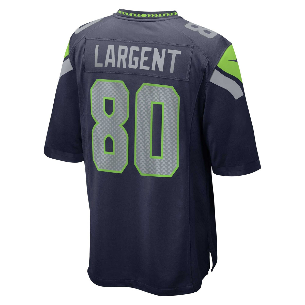 Seattle Seahawks Steve Largent College Navy Retired Player Game Football Jersey