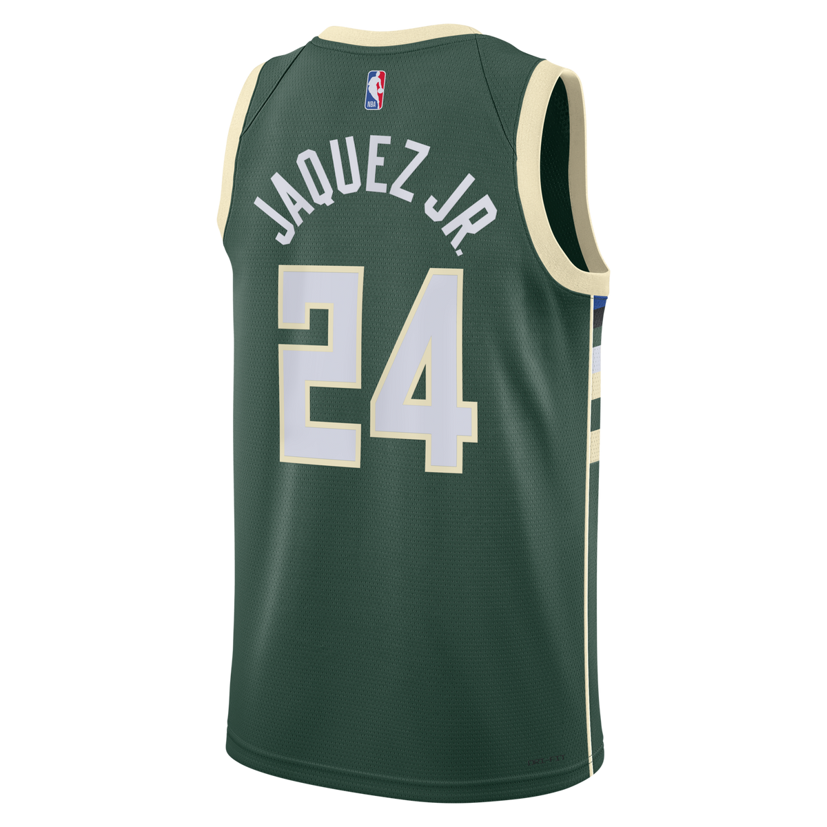 Milwaukee Bucks Icon Edition Swingman Jersey - Hunter Green - Jaime Jaquez Jr.