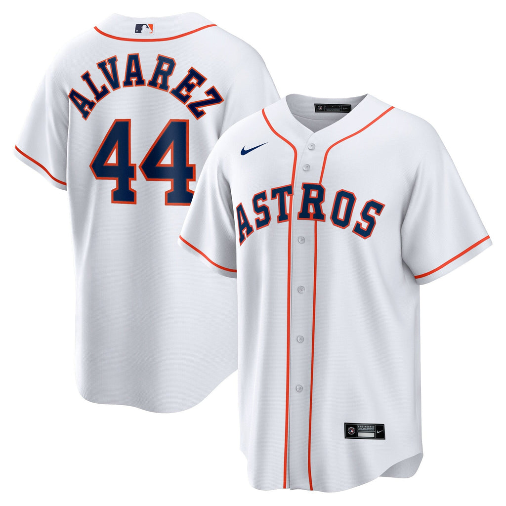 Houston Astros Yordan Álvarez White Home Replica Player Baseball Jersey