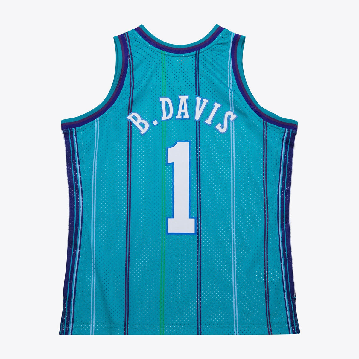 Charlotte Hornets Baron Davis 1999 Swingman Road Jersey - Teal