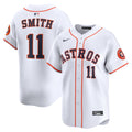 Houston Astros Cam Smith #11 White Home Limited Player Baseball Jersey