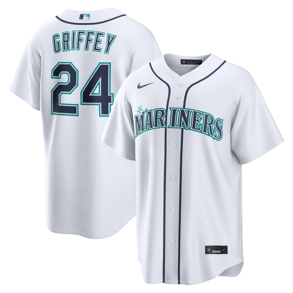 Seattle Mariners Ken Griffey Jr. White Home Replica Baseball Jersey