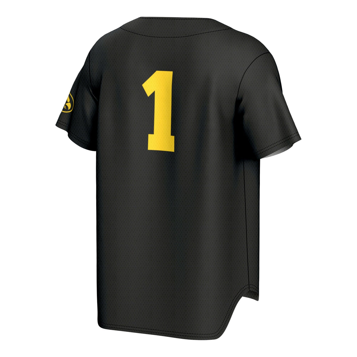 Black Iowa Hawkeyes Lightweight Collegiate Baseball Fashion Jersey