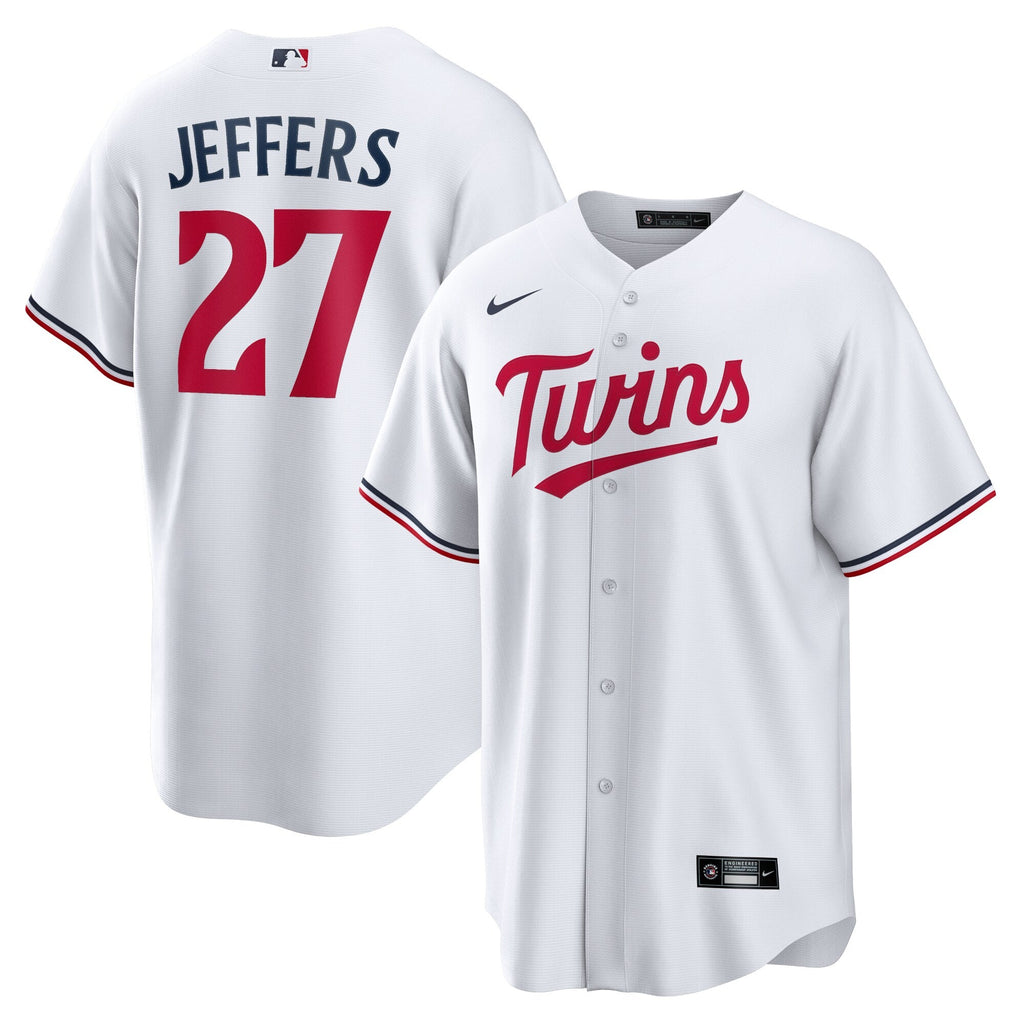 Minnesota Twins Ryan Jeffers White Home Replica Player Baseball Jersey