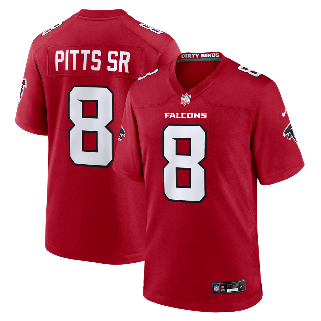 Atlanta Falcons Kyle Pitts Sr. Red Game Football Jersey
