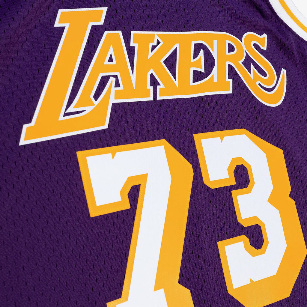 Los Angeles Lakers Dennis Rodman 1998 Road Jersey - Purple