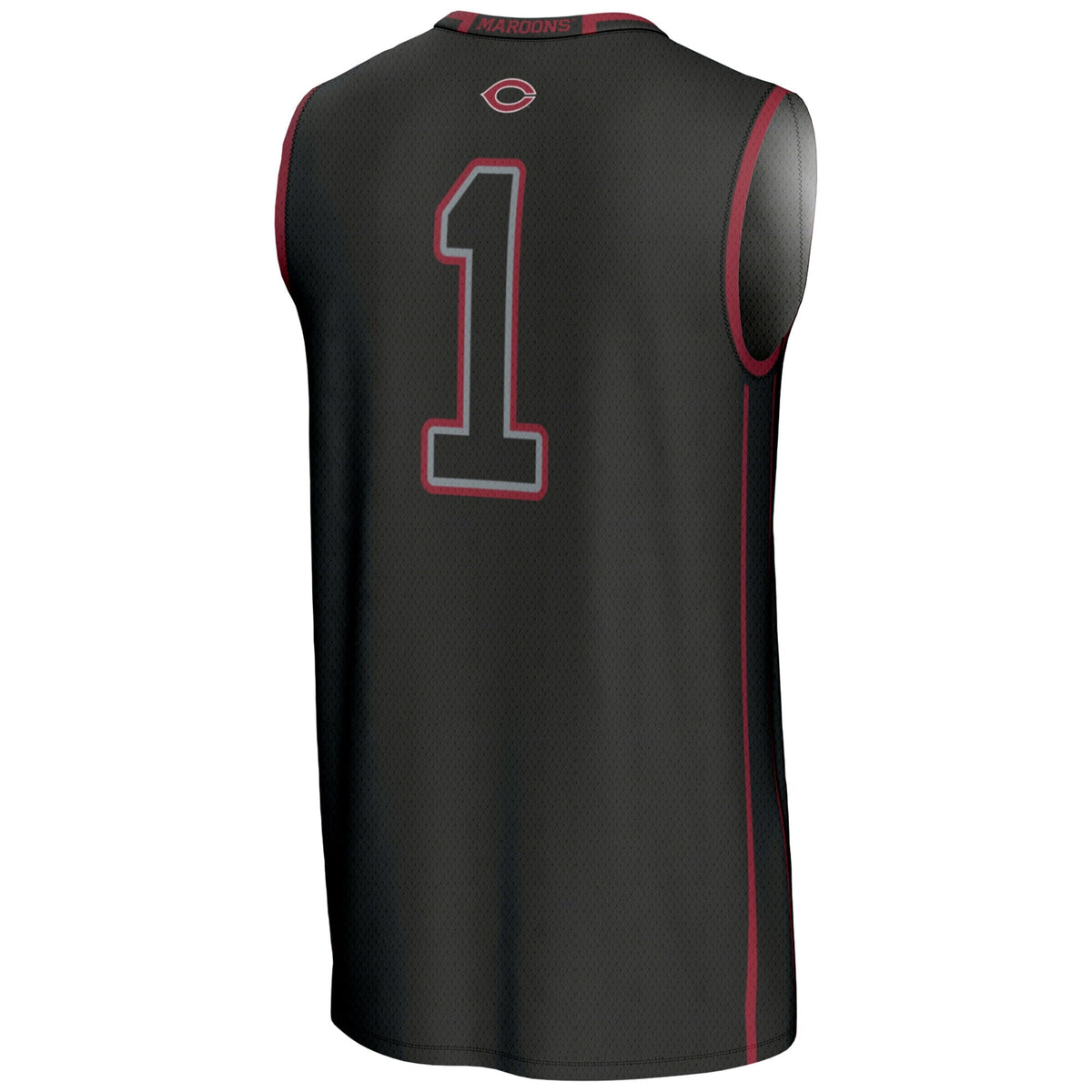 #1 UChicago Maroons Lightweight Basketball Jersey - Black
