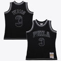Philadelphia 76ers Allen Iverson 1996 Contrast 2K Swingman Jersey - Black