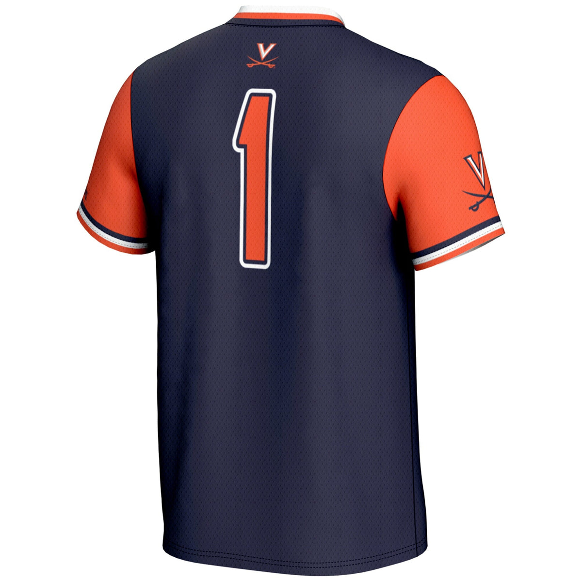 #1 Virginia Cavaliers Lightweight Softball Jersey - Navy
