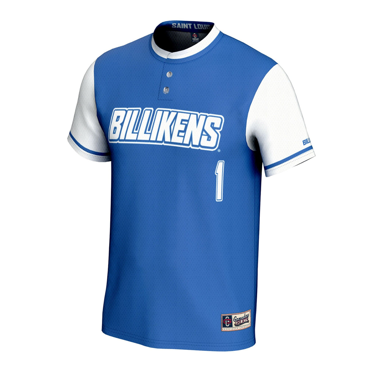Saint Louis Billikens Lightweight Collegiate Softball Fashion Jersey - Blue