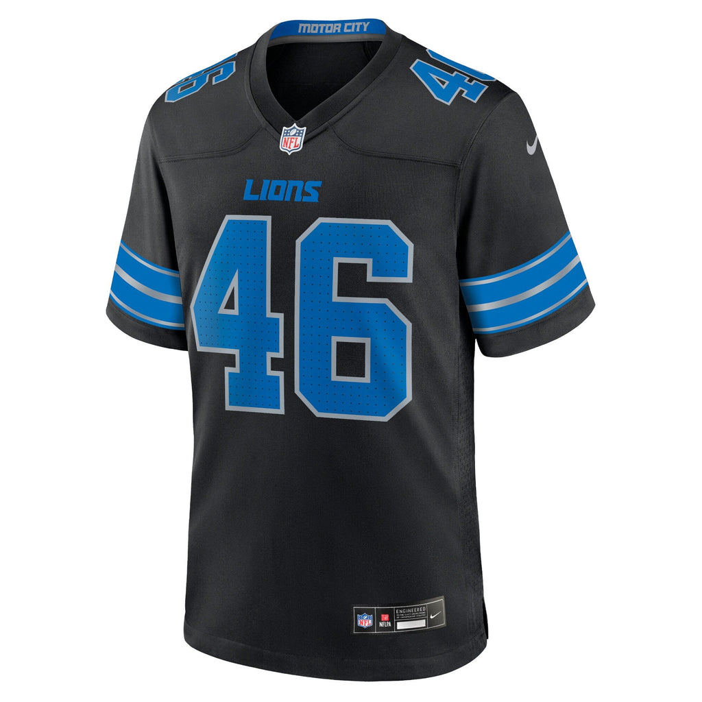Detroit Lions Jack Campbell Black 2nd Alternate Game Football Jersey