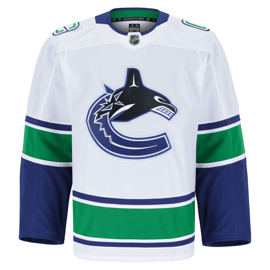 Vancouver Canucks White Away Pro Jersey