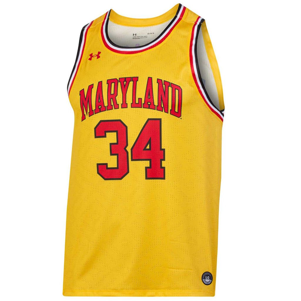Len Bias Gold Maryland Terrapins Replica Player Jersey