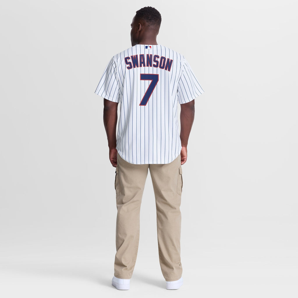 Chicago Cubs Dansby Swanson White Home Replica Baseball Jersey