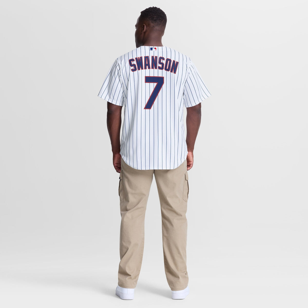 Chicago Cubs Dansby Swanson White Home Replica Baseball Jersey