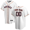 Houston Astros White Home Replica Custom Baseball Jersey