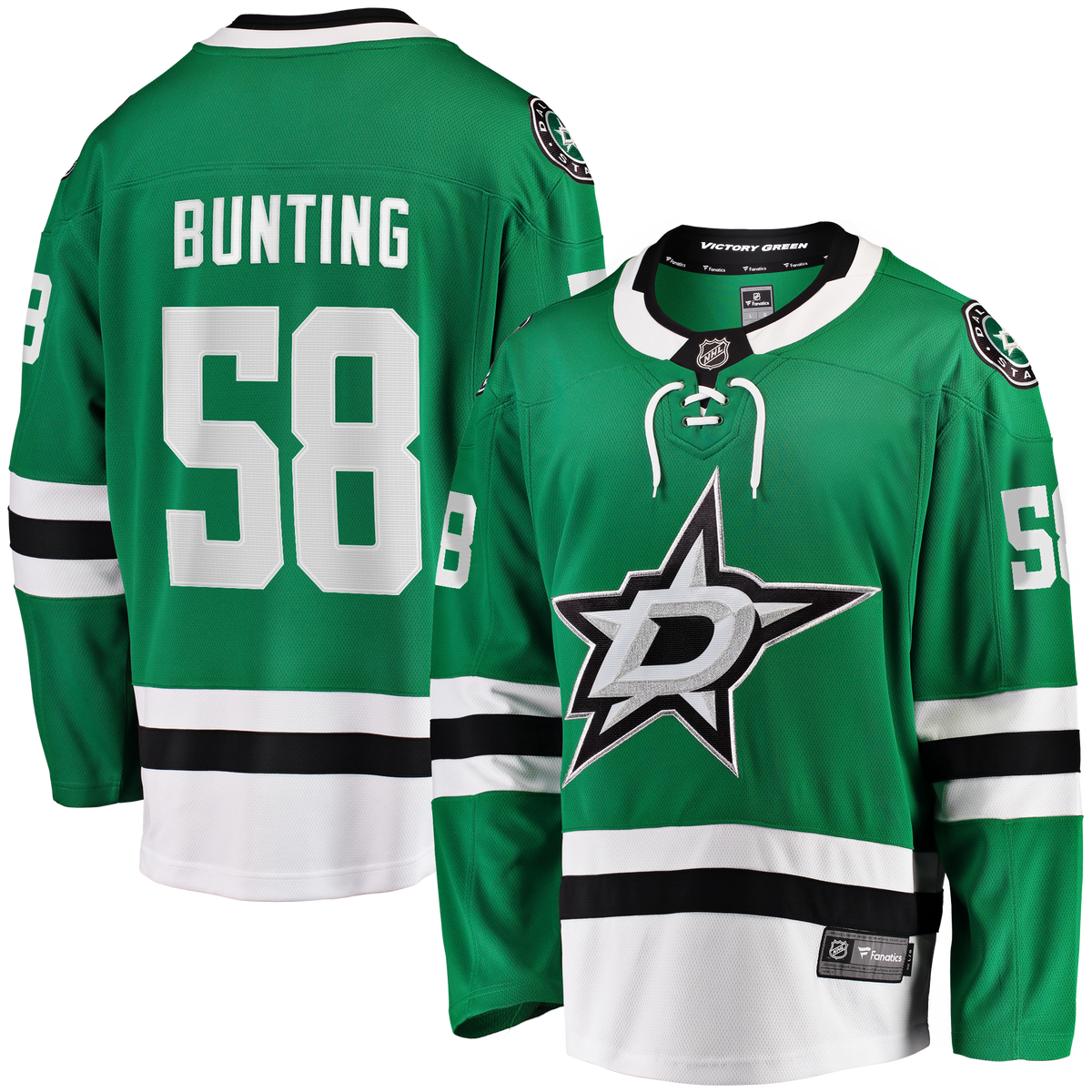 Dallas Stars Michael Bunting Kelly Green Home Breakaway Hockey Jersey