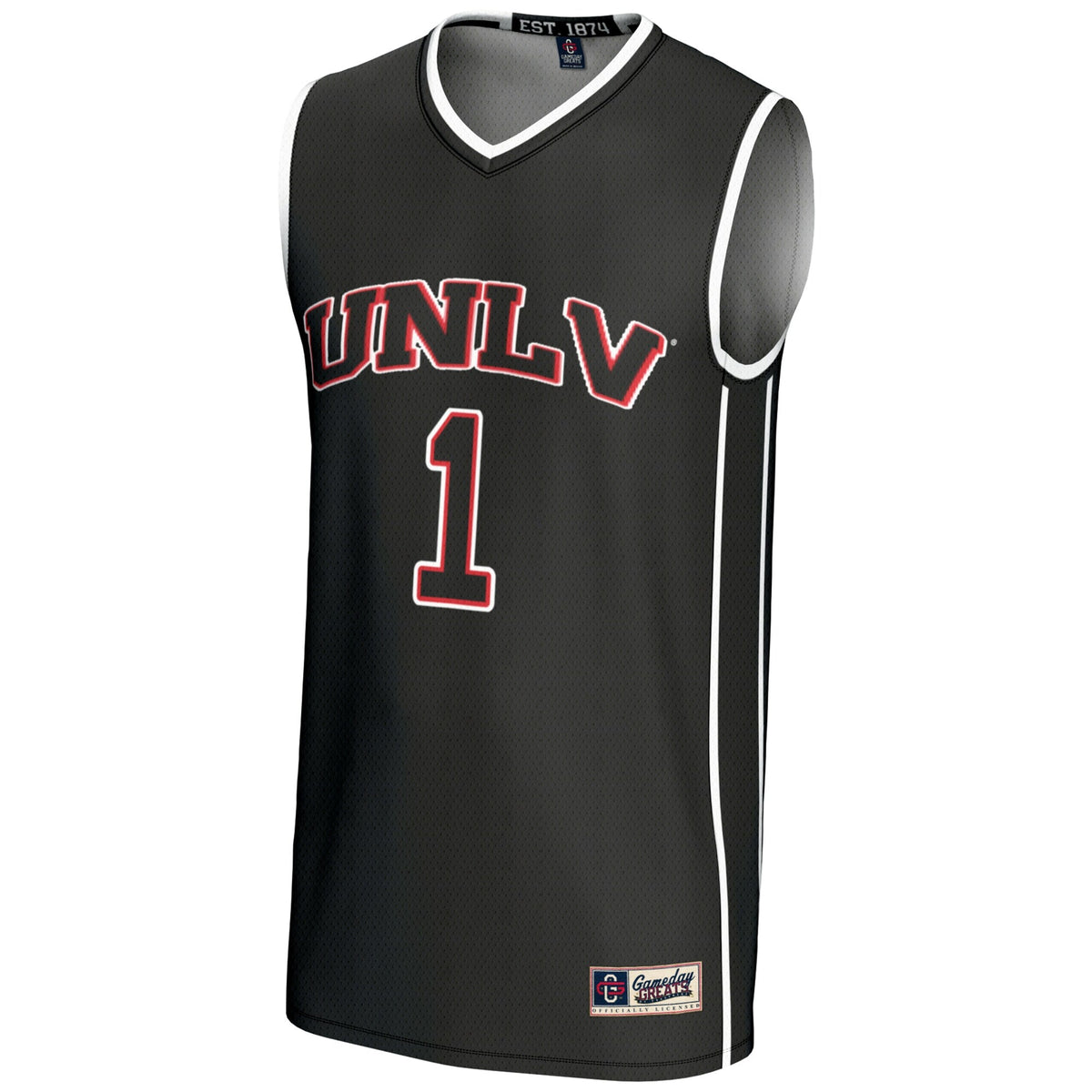 #1 Black UNLV Rebels Lightweight Basketball Jersey