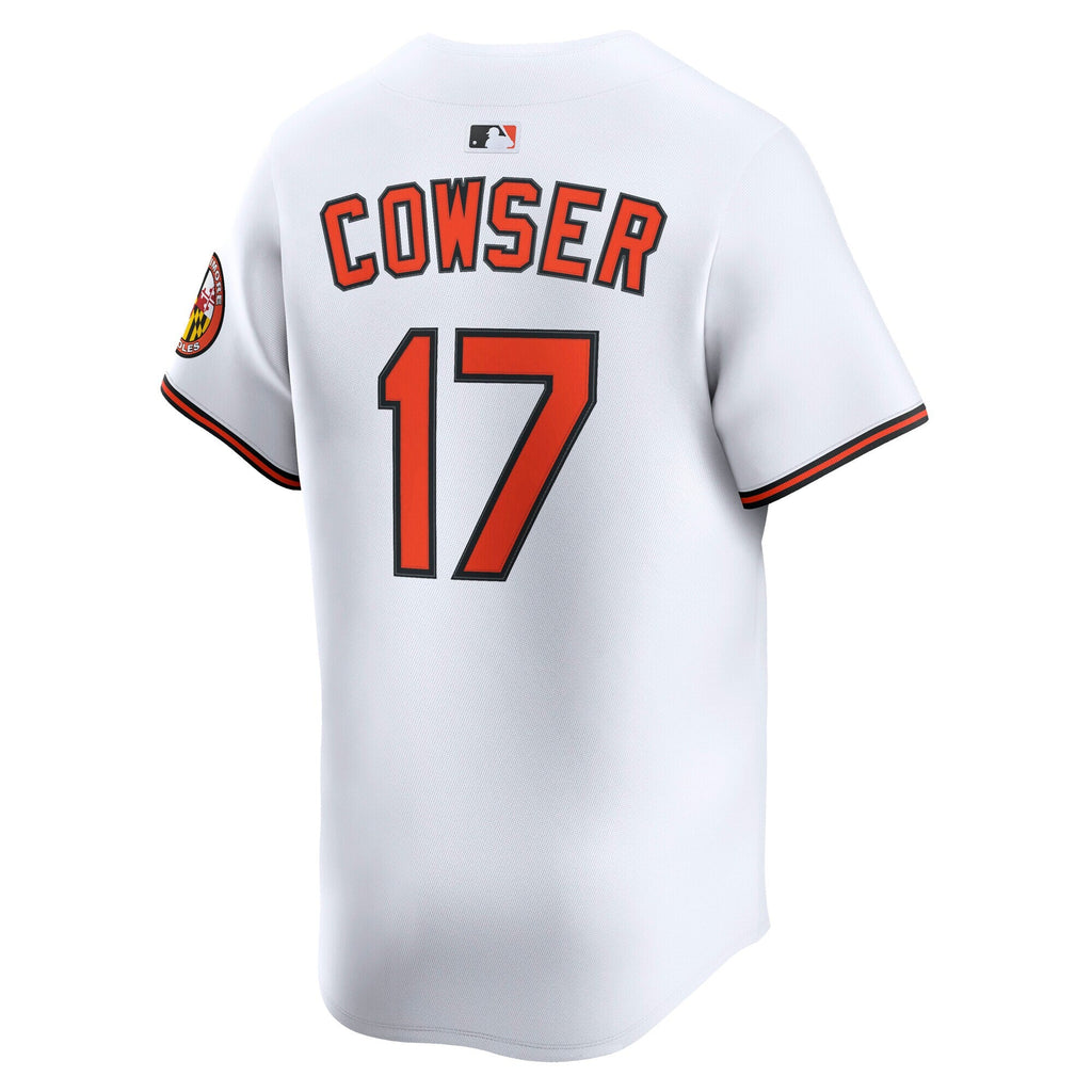 Baltimore Orioles Colton Cowser White Home Limited Player Baseball Jersey