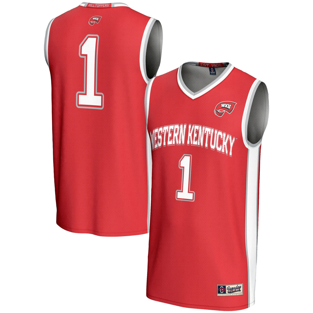 #1 Western Kentucky Hilltoppers Lightweight Basketball Jersey - Red