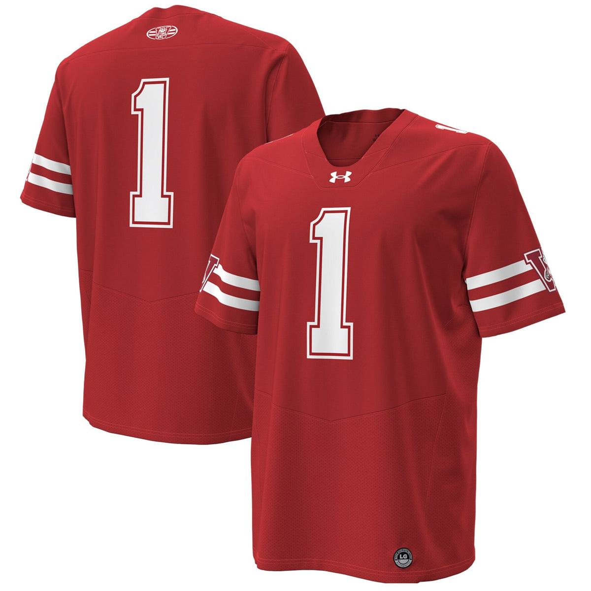 #1 Wisconsin Badgers 1980 Throwback Home Replica Game Jersey - Red