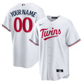 Minnesota Twins White Home Replica Custom Baseball Jersey