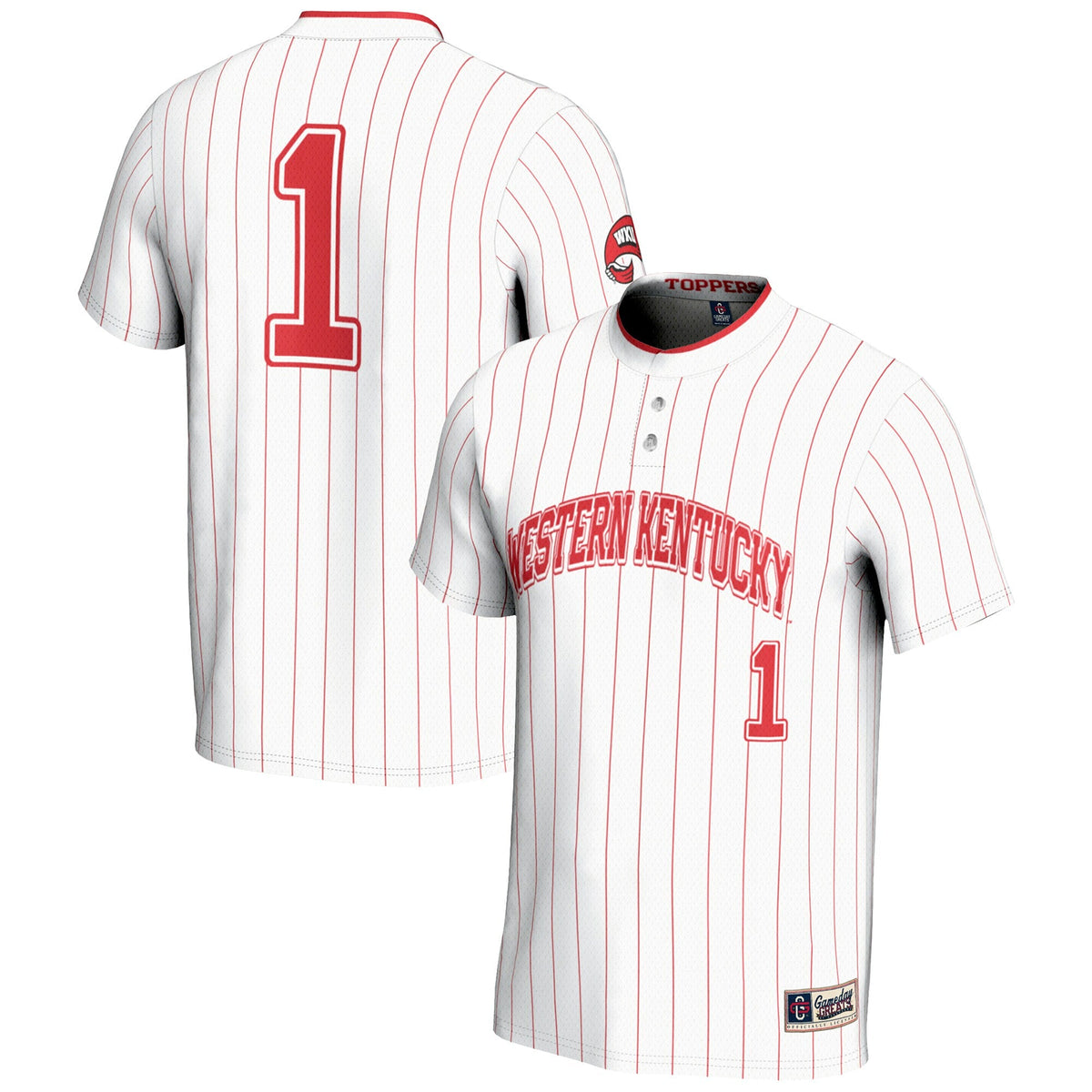 #1 Western Kentucky Hilltoppers Lightweight Softball Jersey - White
