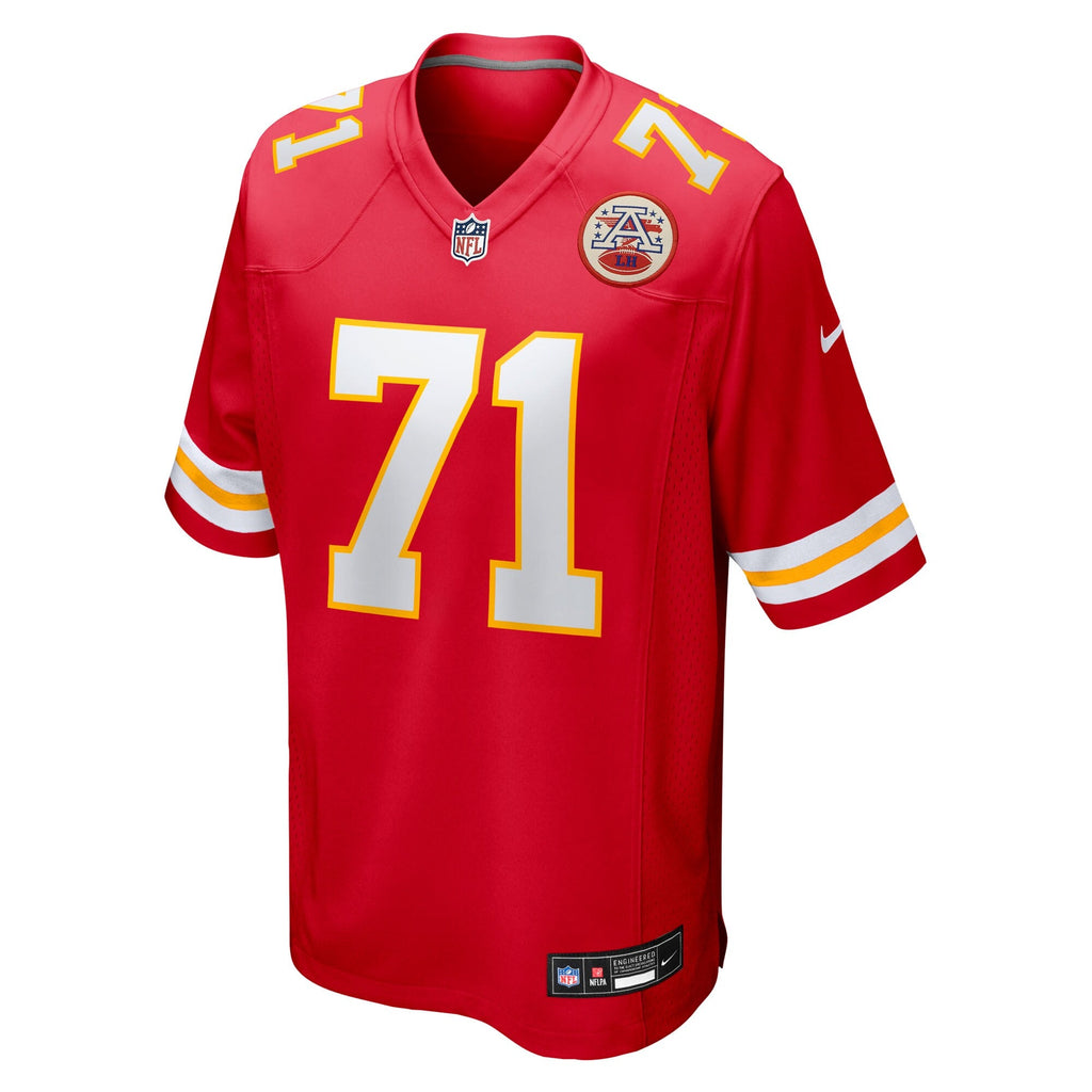 Kansas City Chiefs Josh Simmons Red Team Game Football Jersey