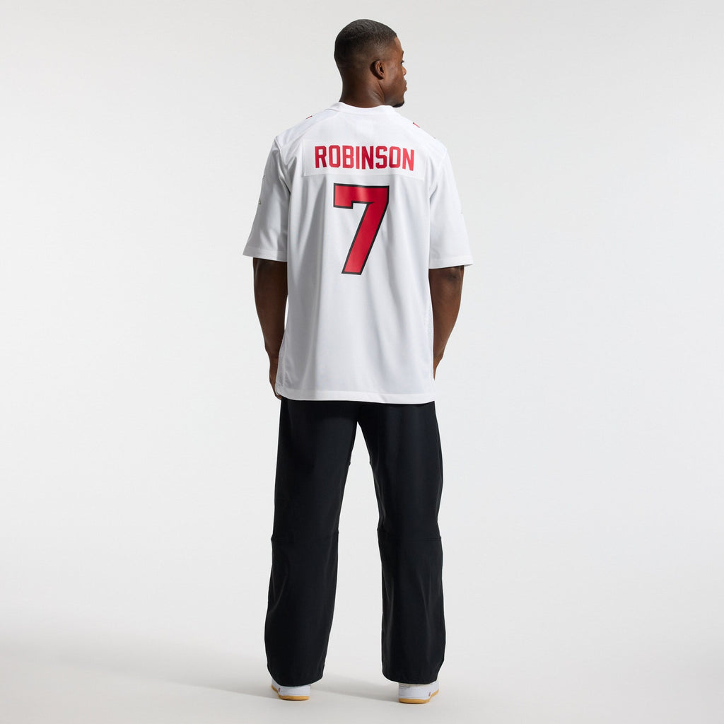 Atlanta Falcons Bijan Robinson White Game Football Jersey