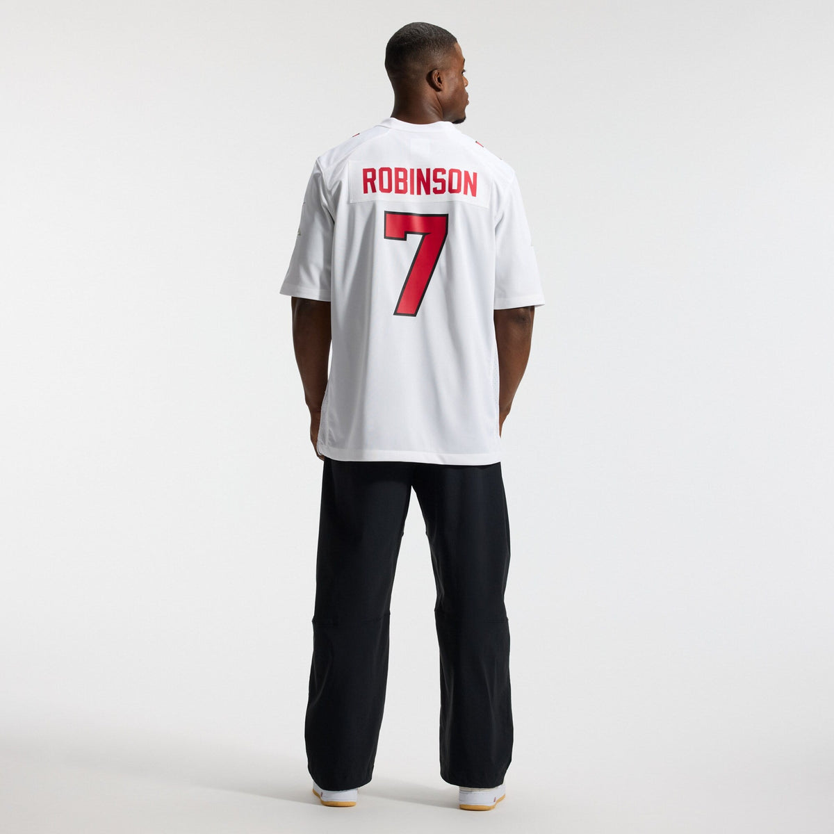 Atlanta Falcons Bijan Robinson White Game Football Jersey