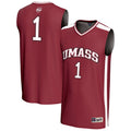 #1 UMass Minutemen Lightweight Basketball Fashion Jersey - Maroon